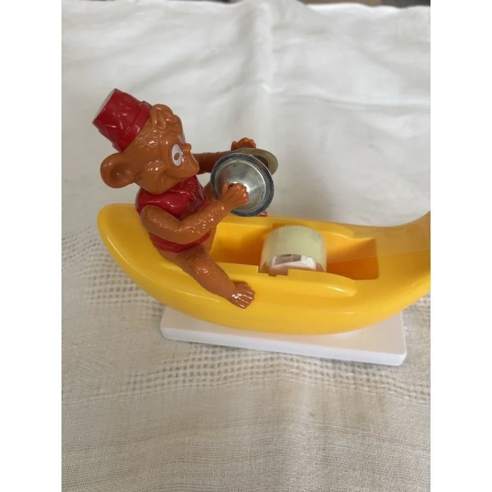 Clapping Monkey Tape Dispenser with‎ Cymbals Fun Animal Desk Decor 1 in